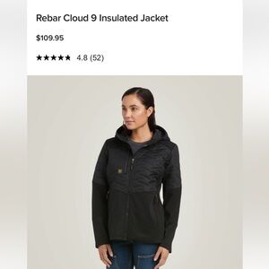 NWOT Ariat Rebar Cloud 9 Black Jacket